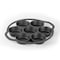 Commercial Chef Cast Iron Biscuit Pan, Pre-seasoned Cast Iron Cookware for Muffins & Scones CHCI4129 - alternate 1